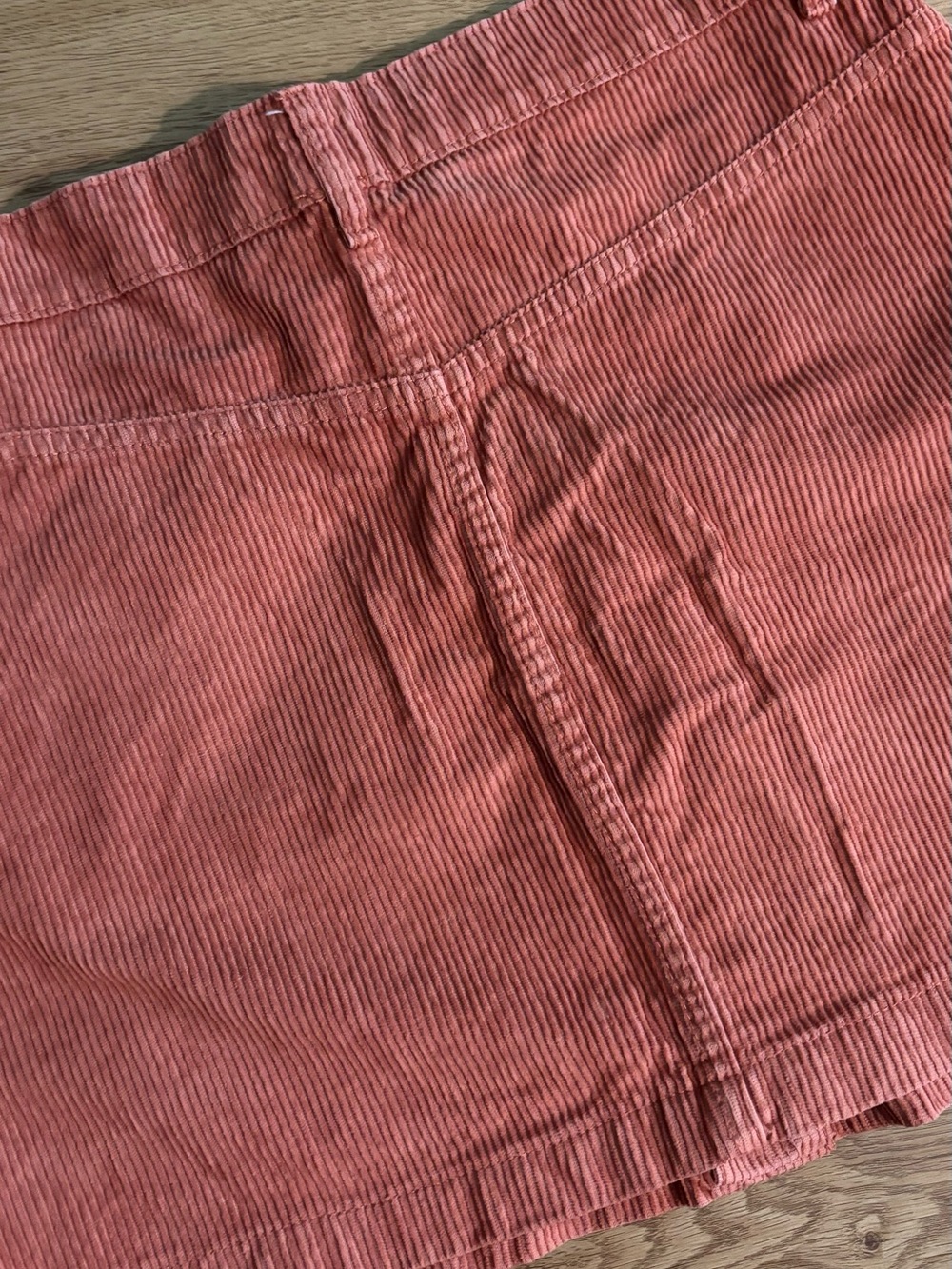 Free People Ray Cord Mini Skirt Myrrh Terracotta Size 8 - Picture 6 of 12